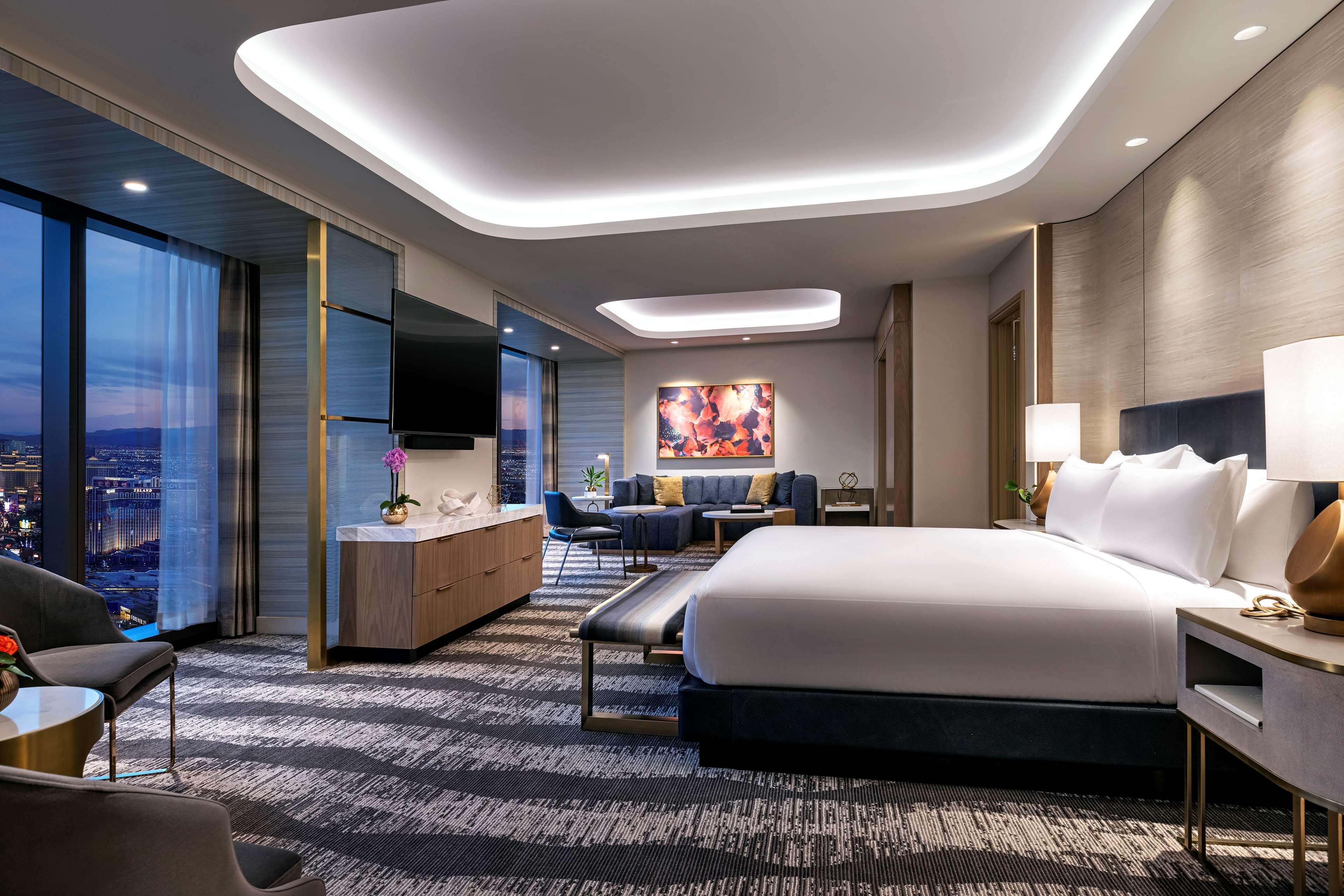 Conrad Las Vegas At Resorts World Exteriör bild A rendering of a suite at the new Wynn Las Vegas