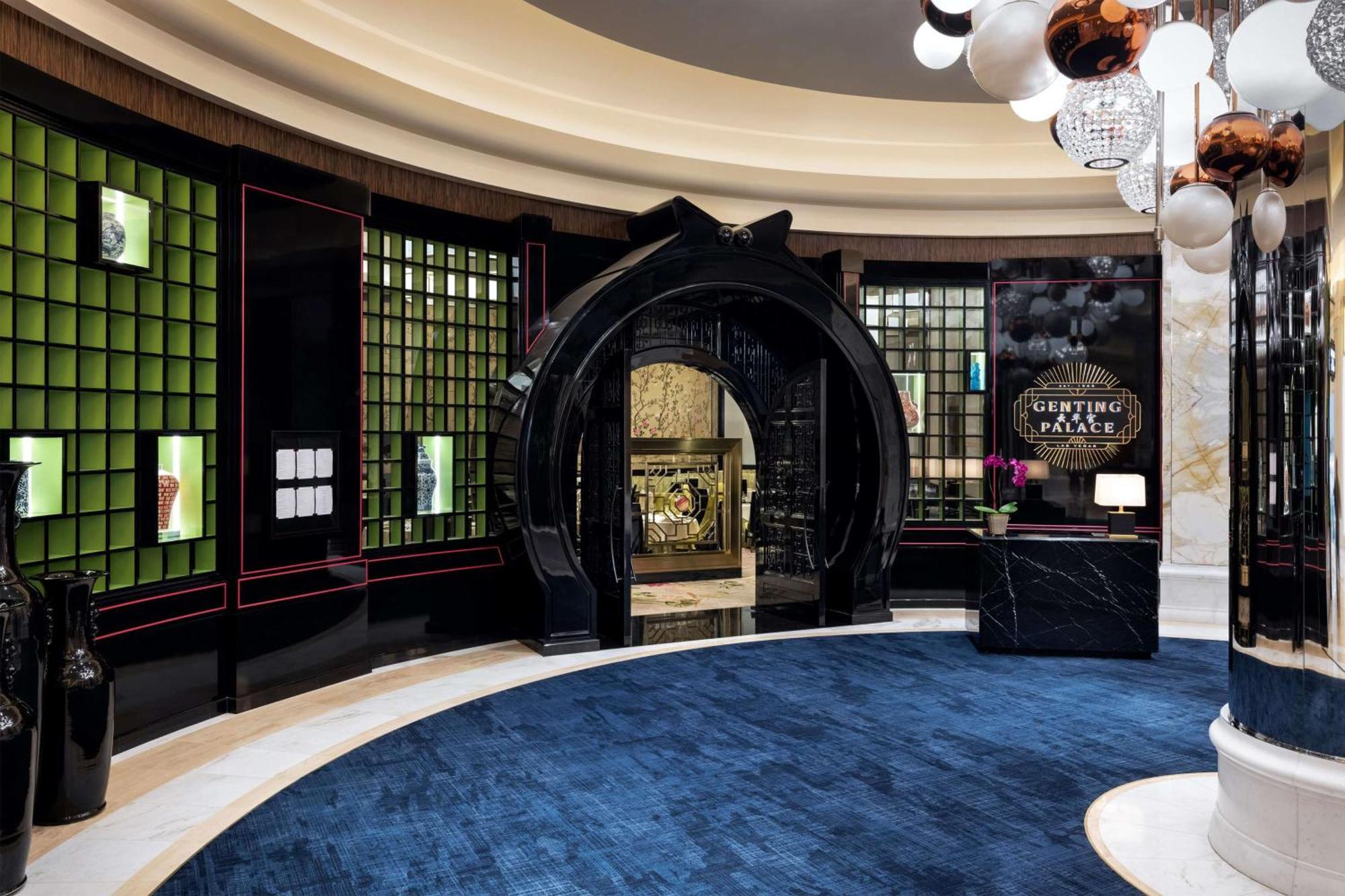Conrad Las Vegas At Resorts World Exteriör bild The entrance to the hotel