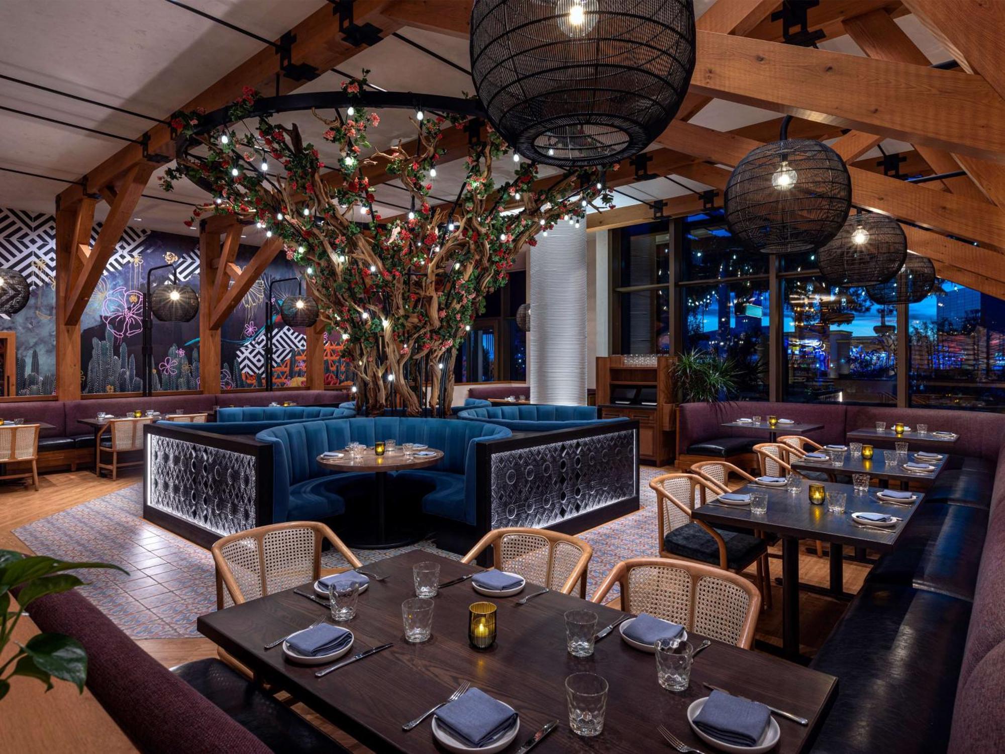 Conrad Las Vegas At Resorts World Exteriör bild The interior of the restaurant